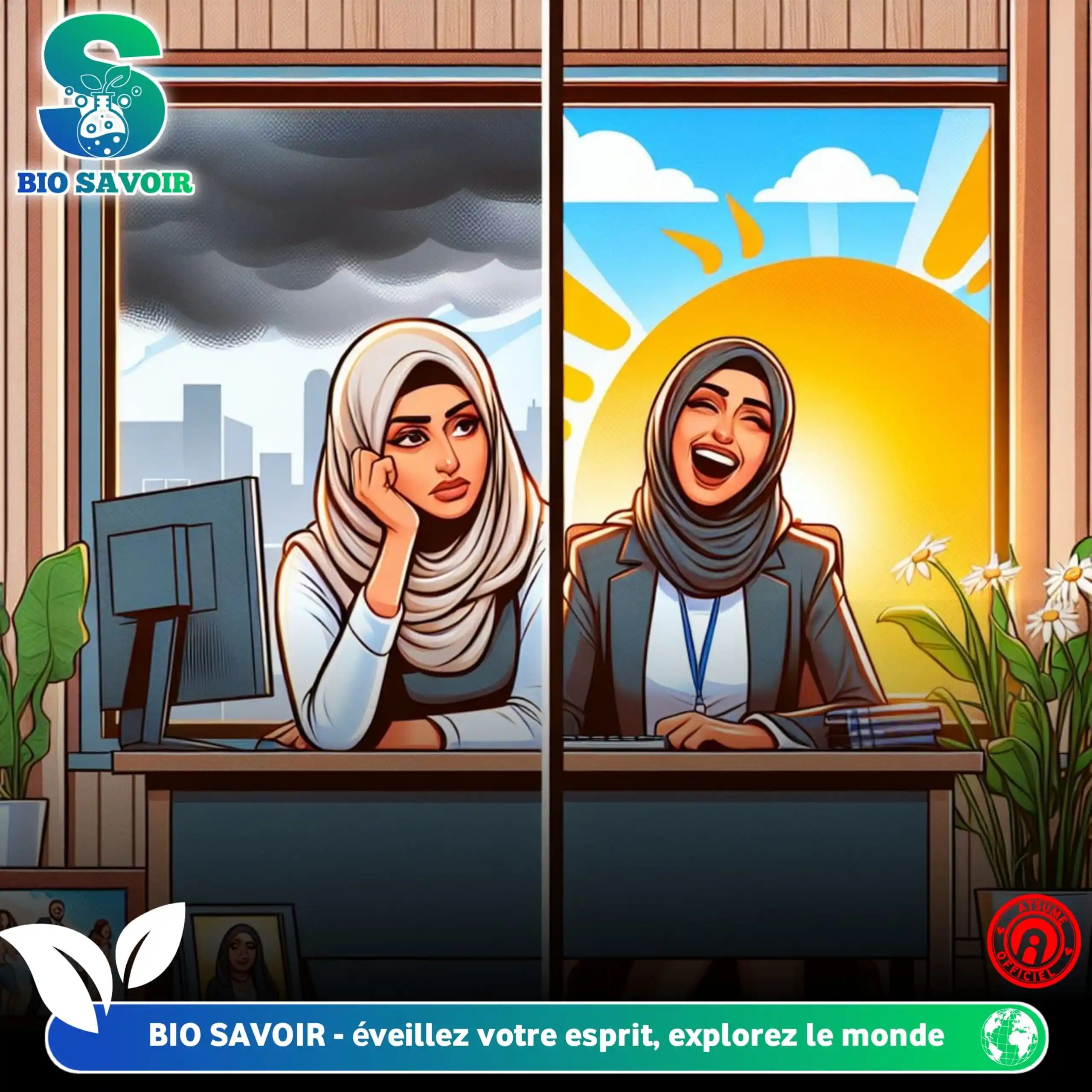 Image from 🤣 Ivoire RIRE 🤣: 🌍🍃SAVIEZ-VOUS ❓ Une étude a montre que les gens sont 93% plus heure...