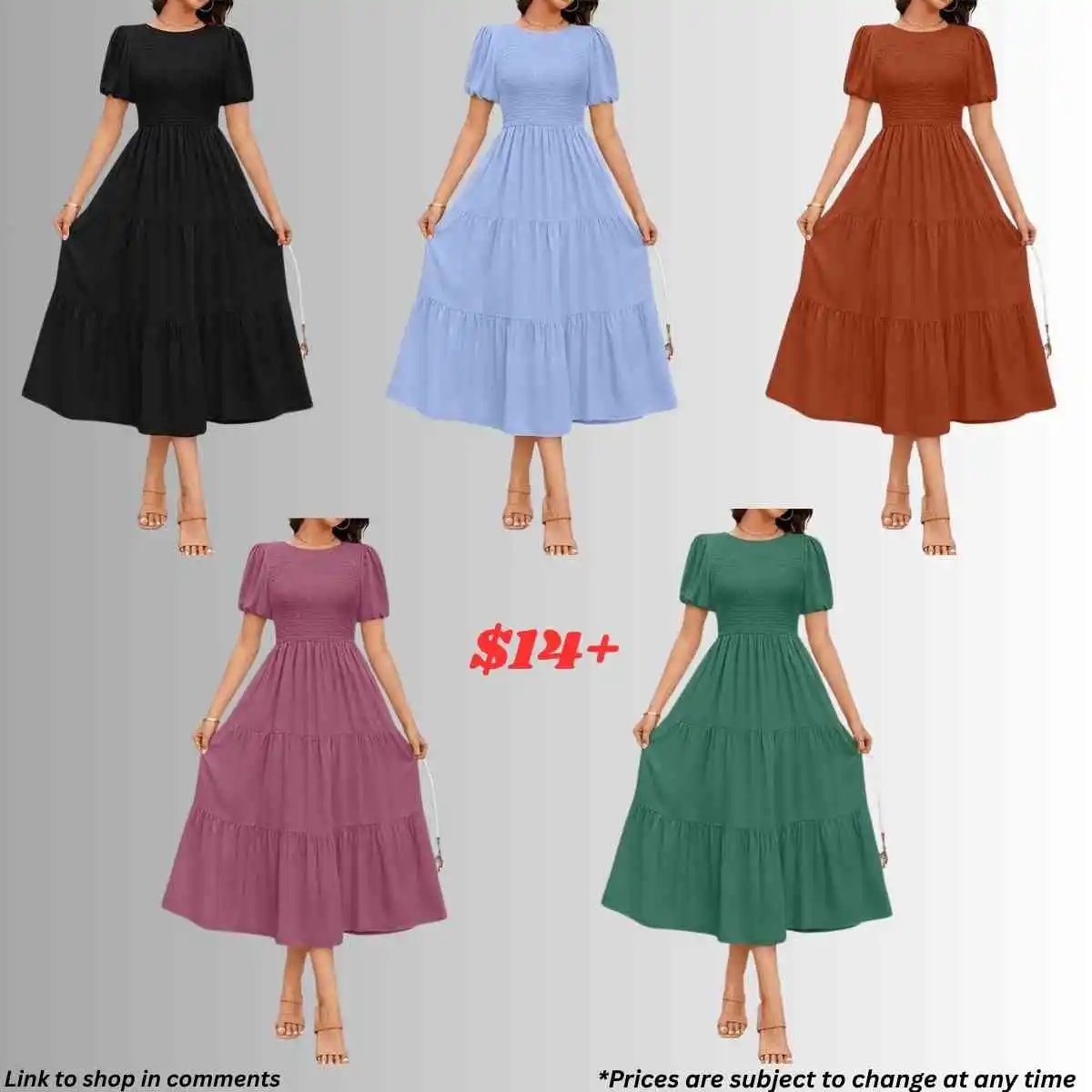 Image from Smart Savers Unite - Deals & Updates: Score this ruffle tiered midi dress at a fantastic price! (Ad) (Commis...