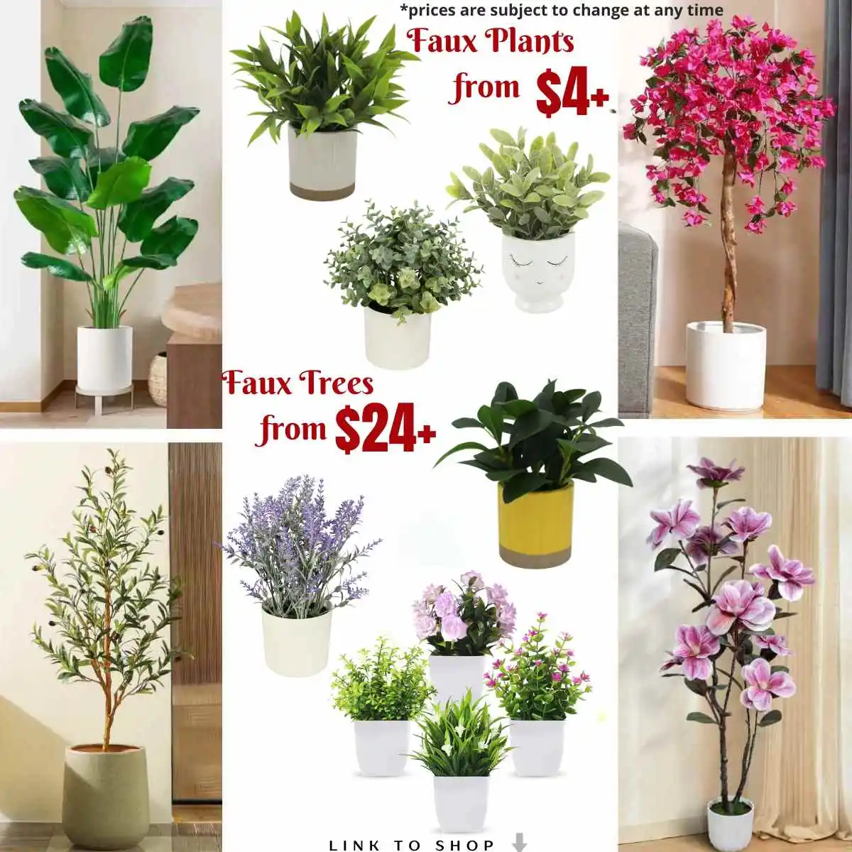 Image from Smart Savers Unite - Deals & Updates: ✨Shop this beautiful collection of low-maintenance faux plants and tre...