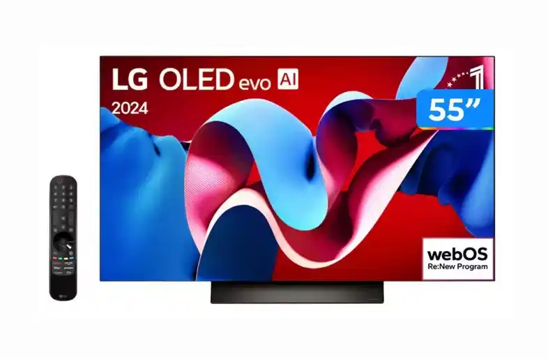 Image from Ofertas Mundo Conectado: **Smart TV LG 55" OLED 4K 120Hz OLED55C4 por R$4.747** 🎟️Com cupom `...