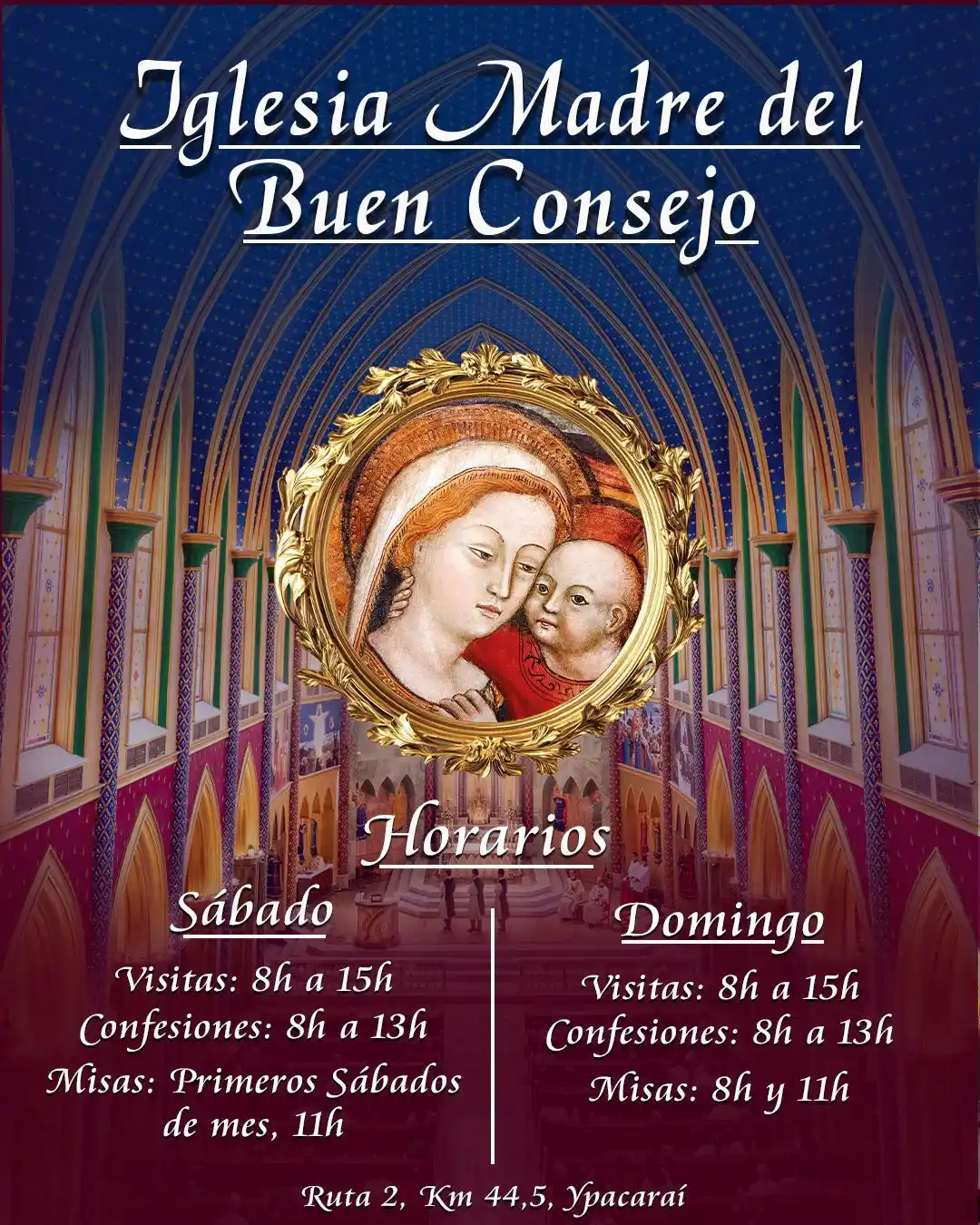 Image from Heraldos del Evangelio Paraguay: > ⚜️ *«Una sola cosa le pido al Señor y es lo único que persigo: habit...