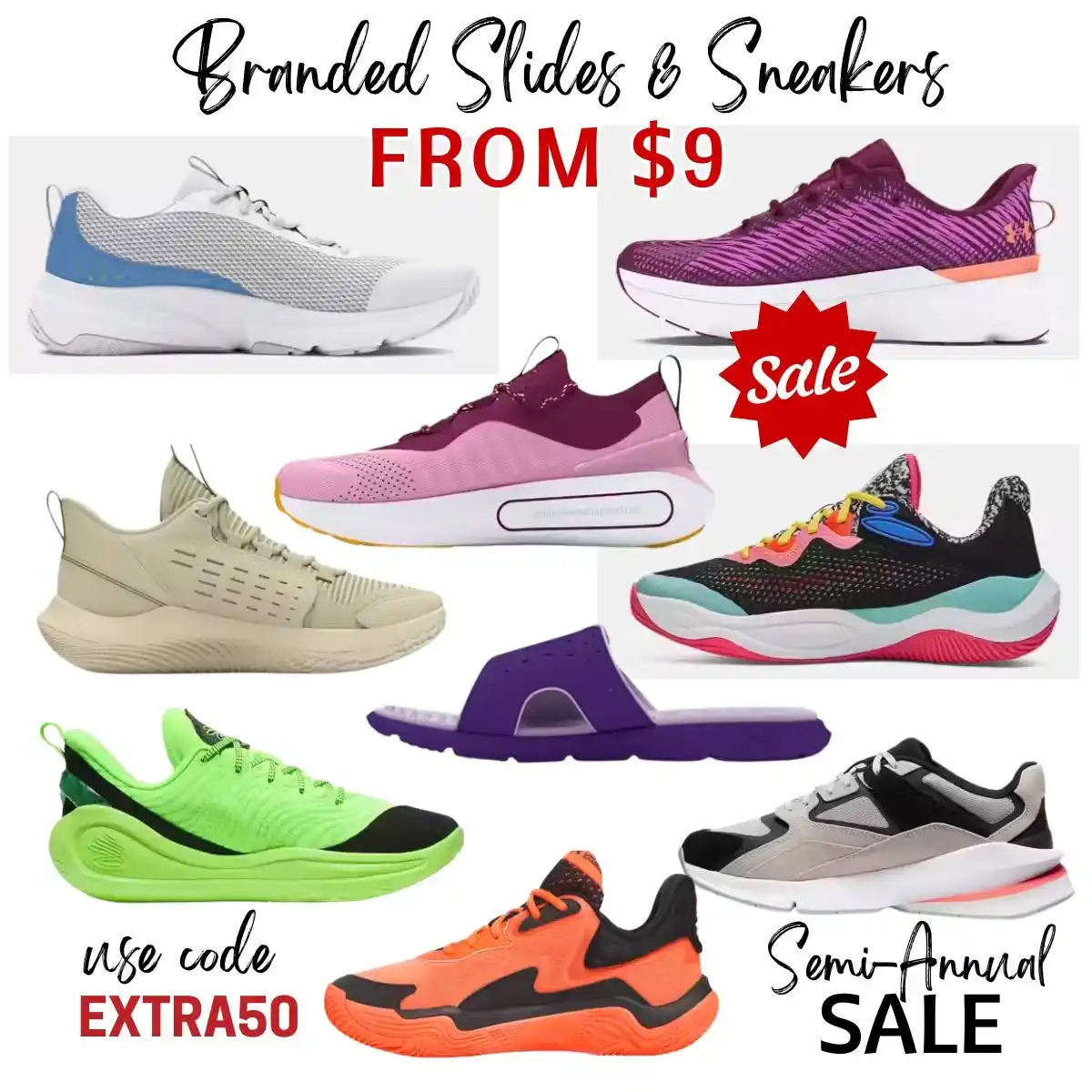 Image from Smart Savers Unite - Deals & Updates: UNDER ARMOUR SALE ON SLIDES & SHOES  https://go.sylikes.com/eNx2sg91rK...