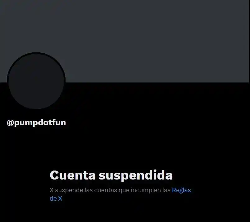 Image from CriptoNoticias: 📢 X suspendió la cuenta de PumpFun y su fundador Alon Cohen, horas an...