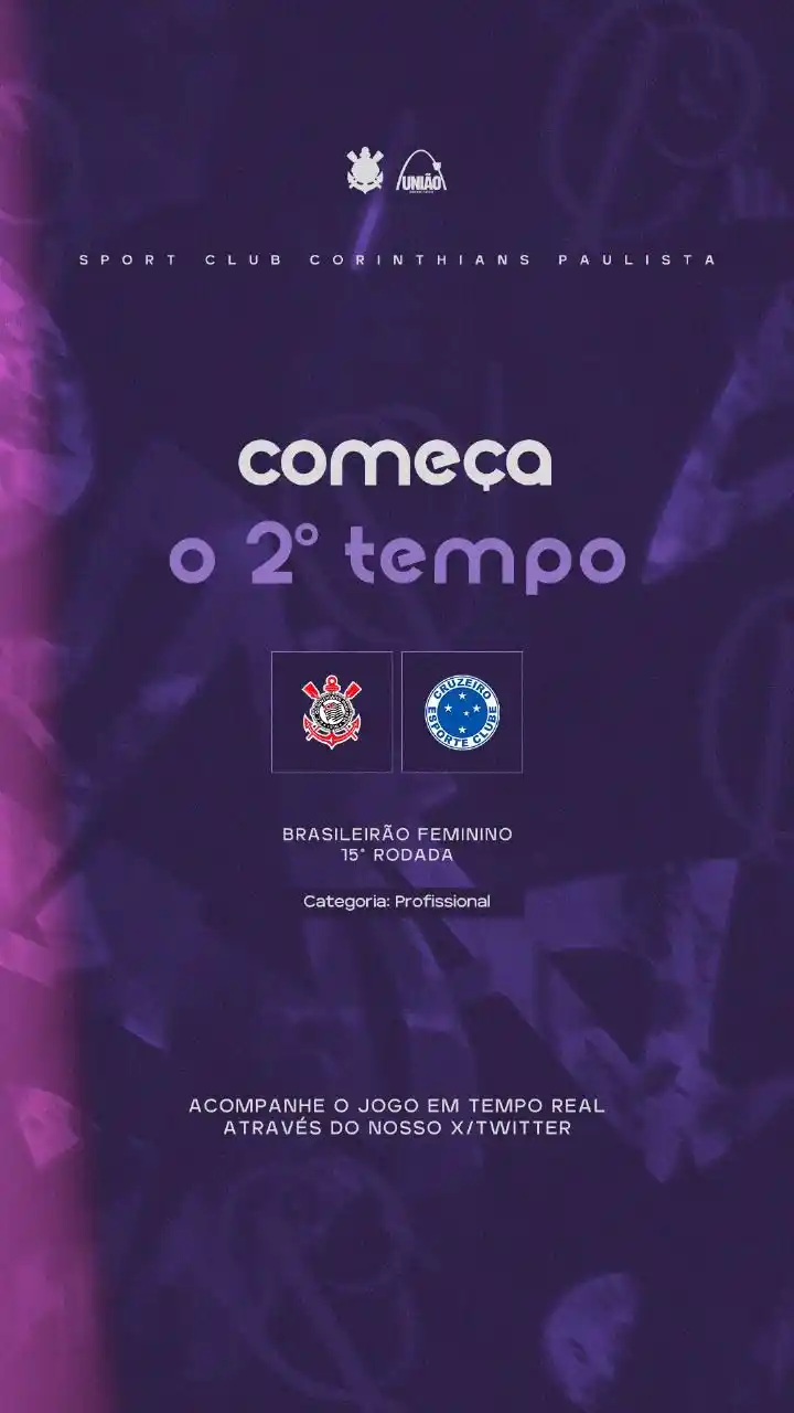Image from União SCCP Feminino: COMEEEEEEEEEÇA O SEGUNDO TEMPO NA FAZENDINHA!!  Bora virar Brabas!!!!...