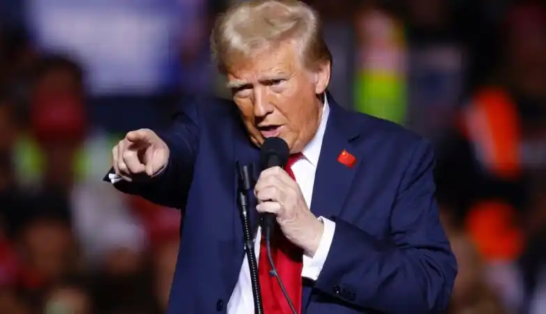 Image from ZAP Notícias: *Então o mercado livre, Camarada Trump?* Durante a campanha para as pr...