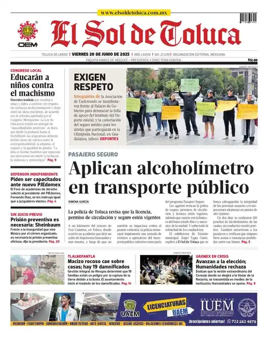 El Sol de Toluca post