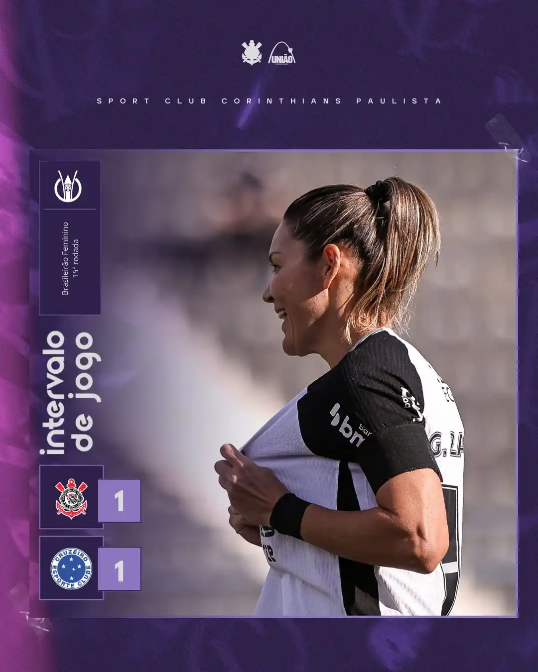Image from União SCCP Feminino: FIIIIIIIIM DO PRIMEIRO TEMPO NA FAZENDINHA!  As Brabas saem na frente ...