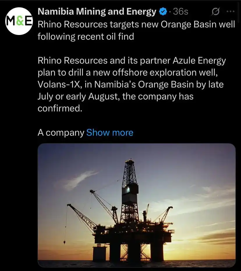 Image from The Brief Live and Namibia Mining & Energy : https://miningandenergy.com.na/rhino-resources-targets-new-orange-basi...