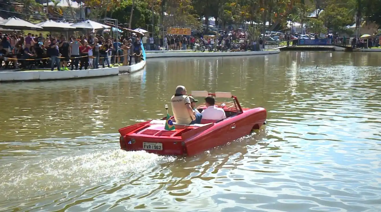 Image from g1 | Campinas e Região: 🚗 Já ouviu falar no 'veículo-anfíbio'? Veja destaques do maior encont...