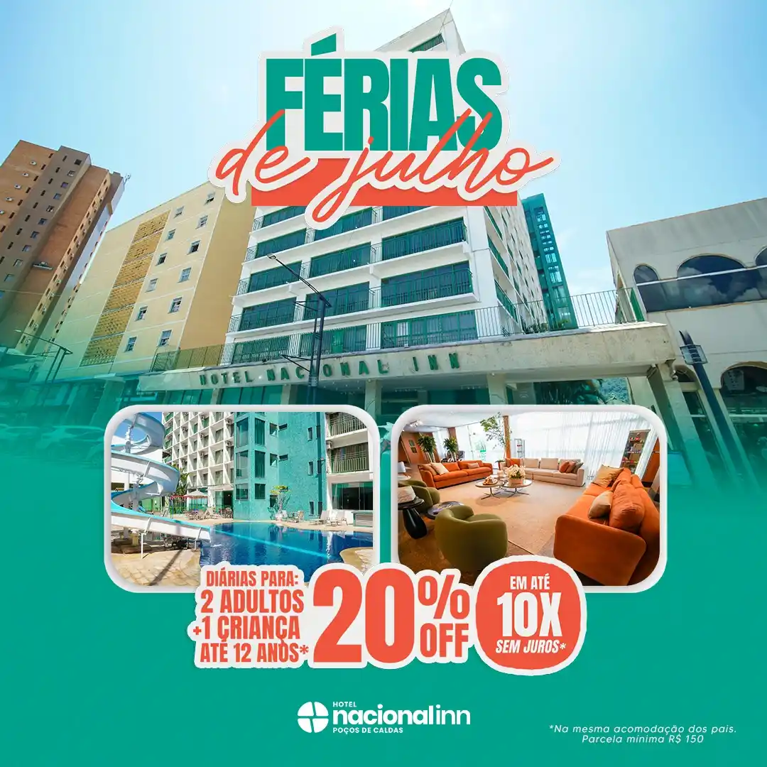 Image from Nacional Inn Poços De Caldas: Julho chegou — e com ele, o momento mais esperado pelas famílias: as f...