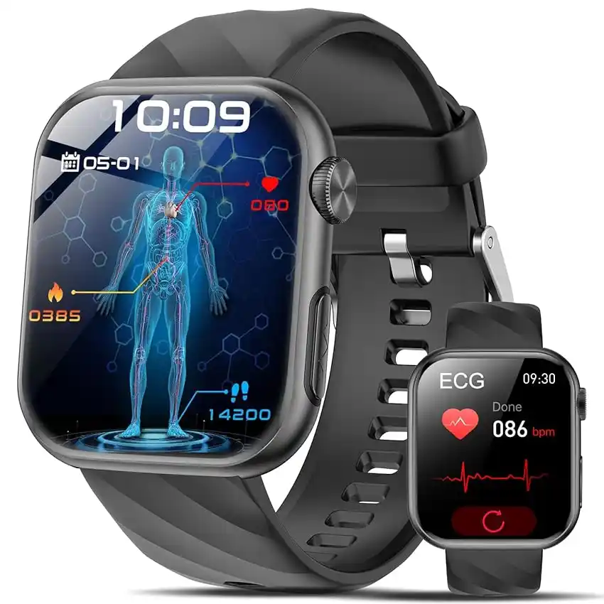 Image from Offerte Toste: 📟 Lgnitek Smartwatch con ECG+HRV/𝐆li𝐜𝐞m𝐢𝐚/BMI/Acido Urico/Lipidi...