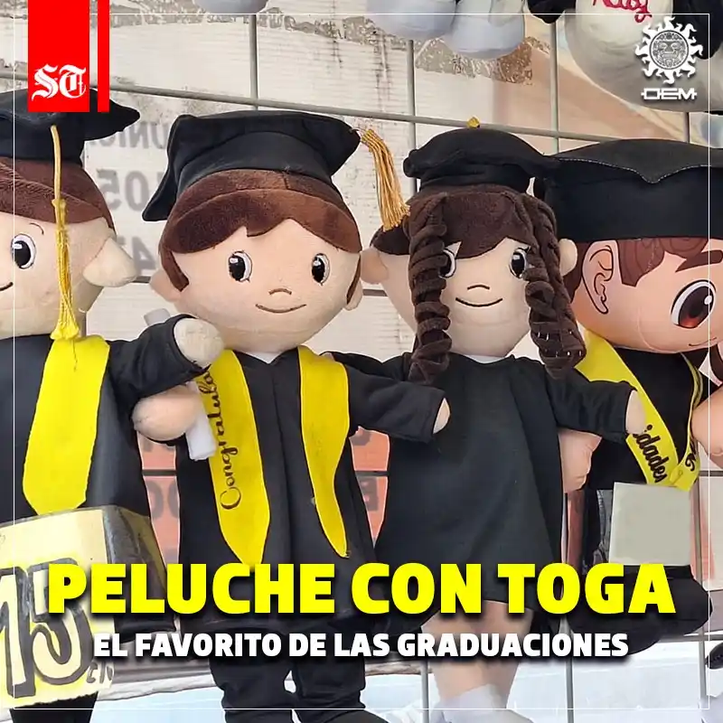 Image from El Sol de Toluca: 🎓💥 ¡Peluche con toga, el favorito de las graduaciones! 🧸✨ Después ...