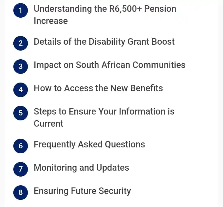 Image from KAHUNGU: SASSA Announces Exciting R6,500+ Pension Deposits with Additional Disa...