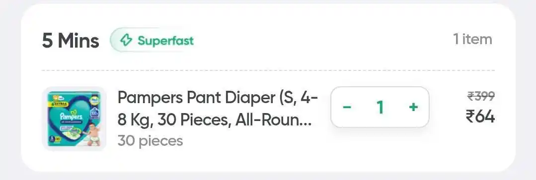 Image from Loot 4 you India: Swiggy Instamart  Search : Pampers  ( for limited cities/locations)...