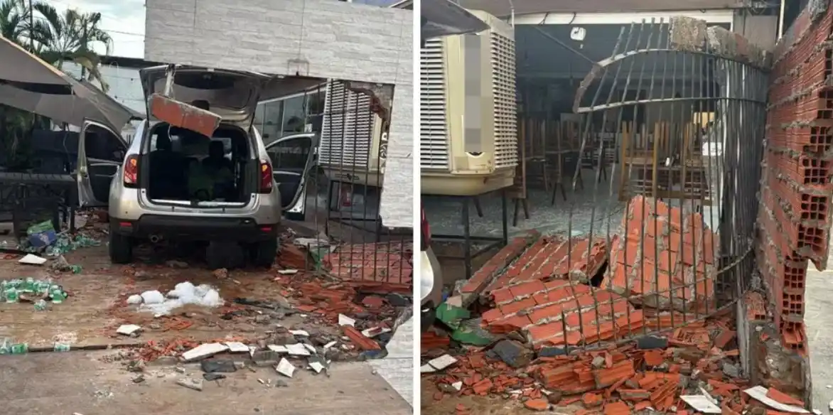 Image from g1 | Campinas e Região: *VÍDEO:* motorista perde controle da direção, bate carro contra muro e...