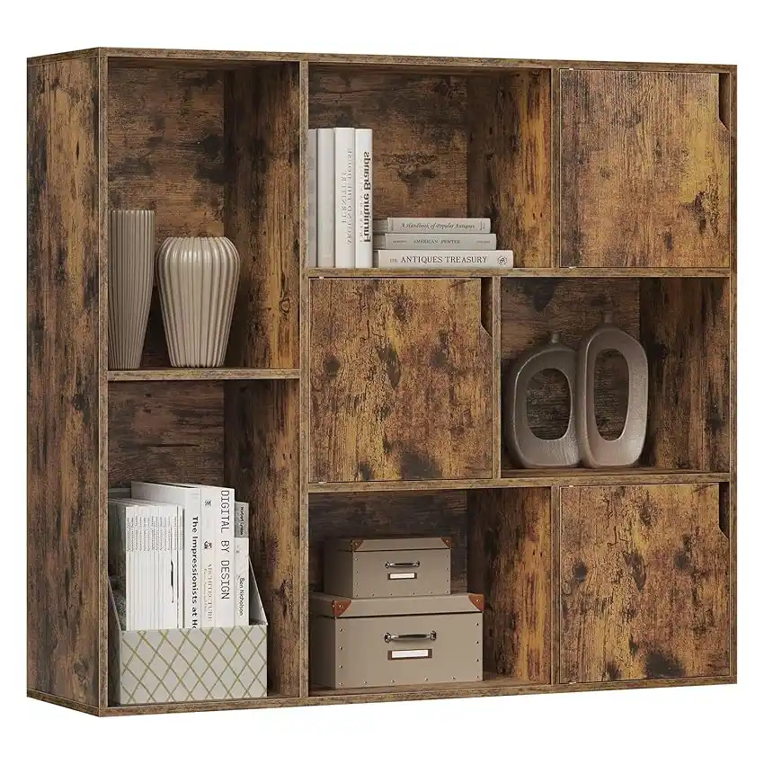 Image from Offerte Toste: 🛋 WOLTU 8 Cubo di Stoccaggio, Libreria a 3 Piani con 3 Ante in notevo...