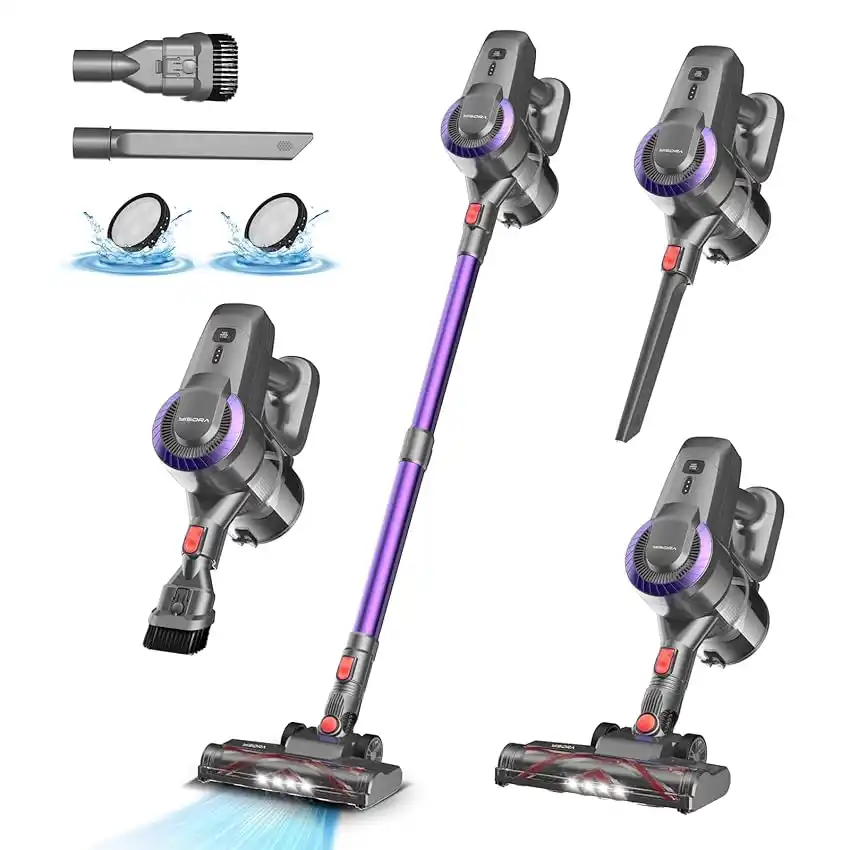Image from Offerte Toste: 🧹 YISORA Aspirapolvere Senza Fili, 25KPa/50Min Scopa Elettrica Senza ...