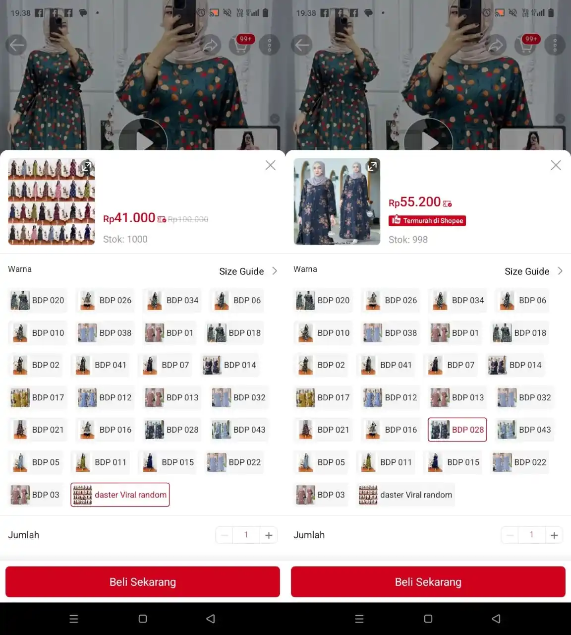 Image from Promo Racun Shopee x Lazada Serba Recehan🔥: 2varian 🔥  Temukan Dianputri - Daster Dress Maura Batik Cap Rayon Gra...