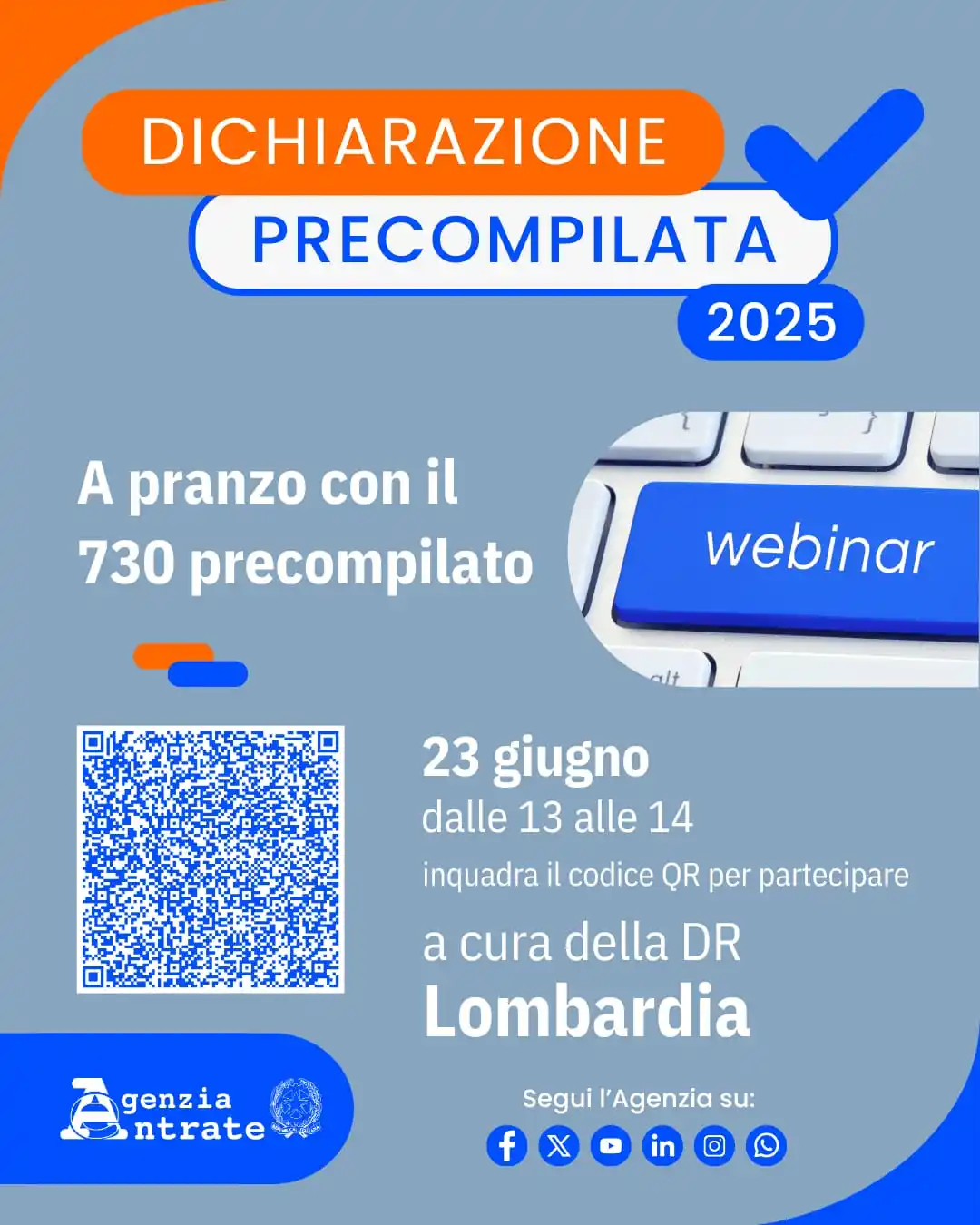 Image from Agenzia delle Entrate: *A pranzo con il 730 precompilato*: i funzionari della nostra direzion...