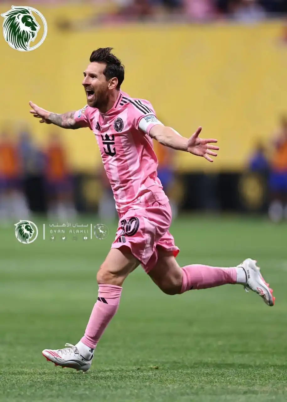 Image from بيان الأهلي | BYAN_ALAHLI: *🚨عاجل-عبد الرحمن اباعود* *في حال قدوم ميسي الى الدوري السعودي سيكون...