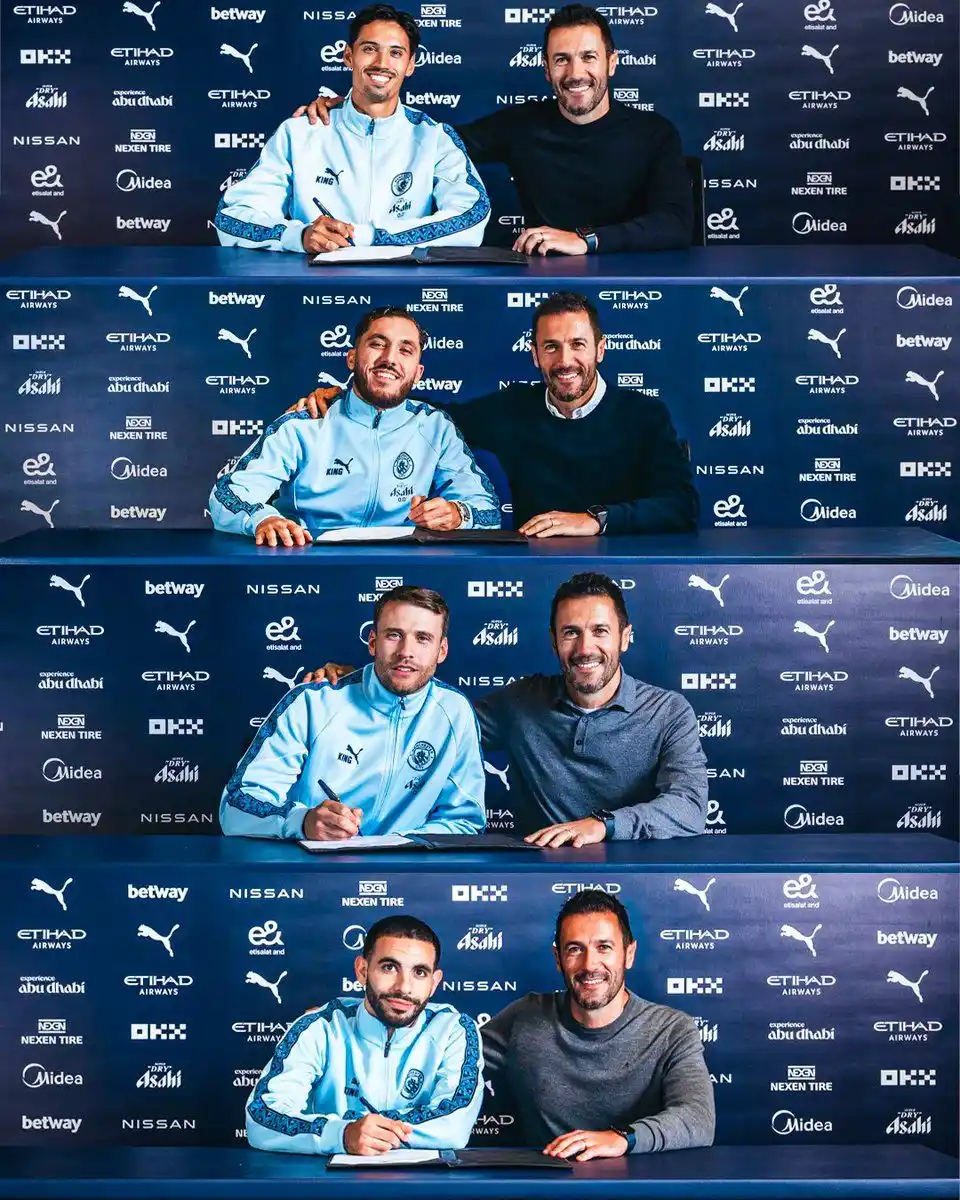 Image from Transfermercato.com: 🔵🆕 أكمل مانشستر سيتي أربع صفقات استعدادًا لكأس العالم للأندية. 🇫🇷...