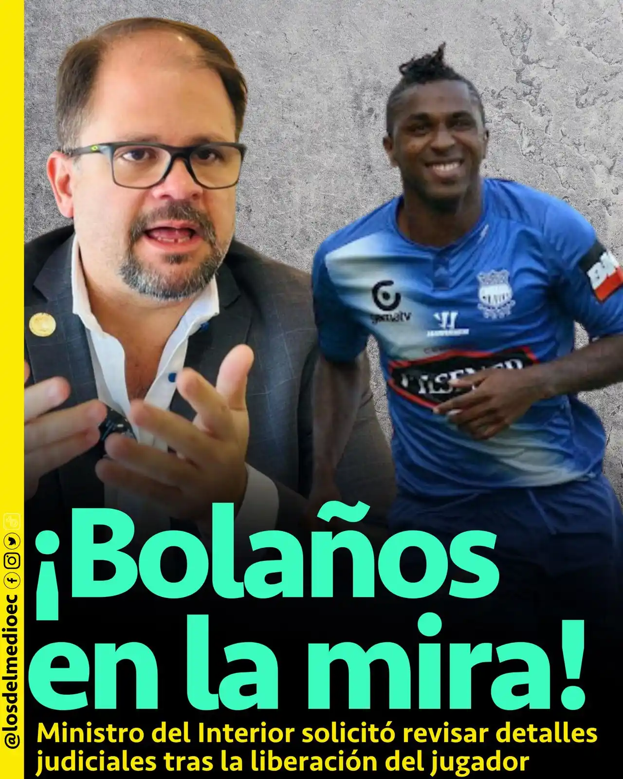 Image from Los Del Medio: 🔴ATENCIÓN  El ministro del Interior, John Reimberg, solicitó un infor...