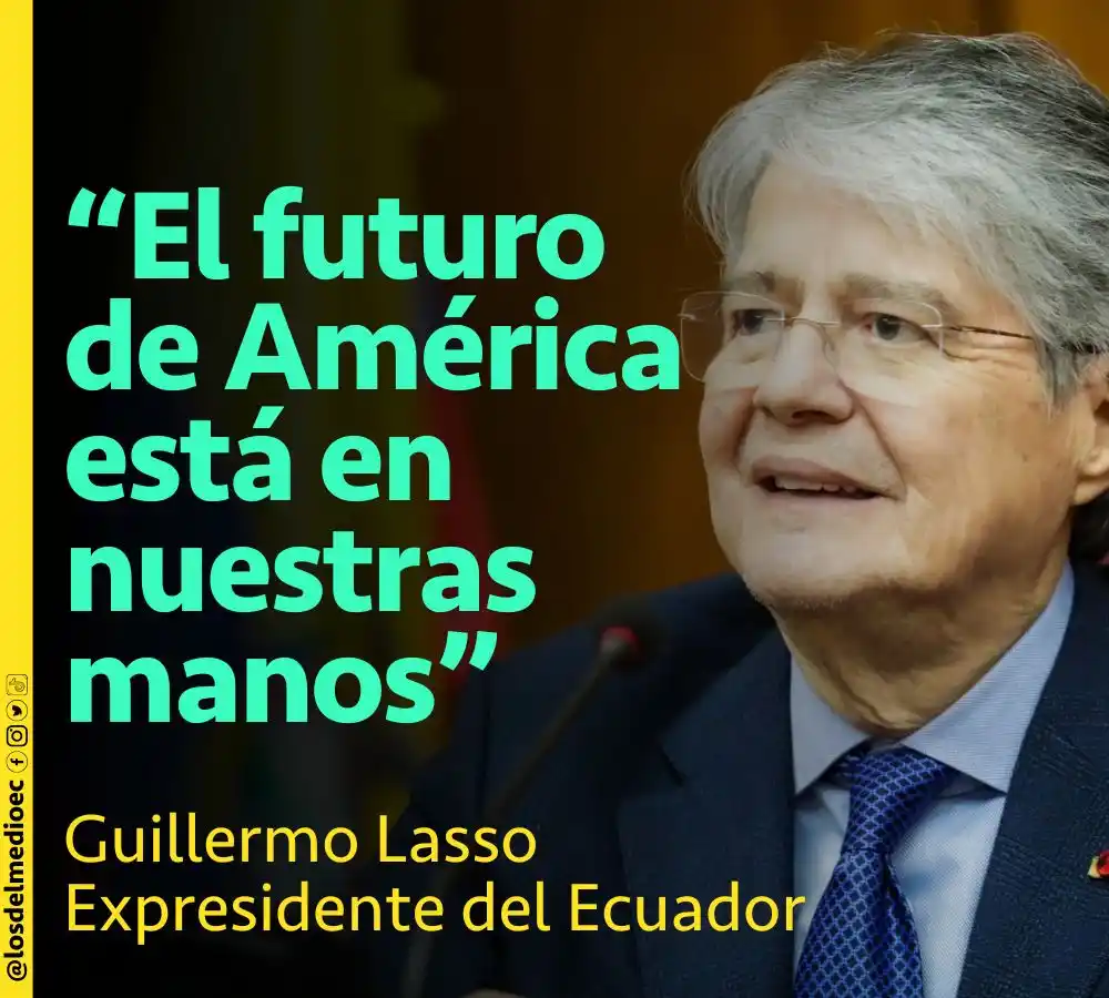 Image from Los Del Medio: 🔴ATENCIÓN Guillermo Lasso, compartió en su red social X los temas ab...