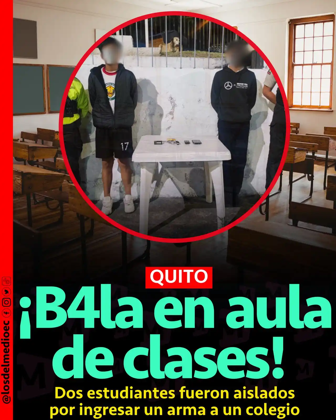 Image from Los Del Medio: 🔴ATENCIÓN Un hecho alarmante sacudió a una institución educativa del...