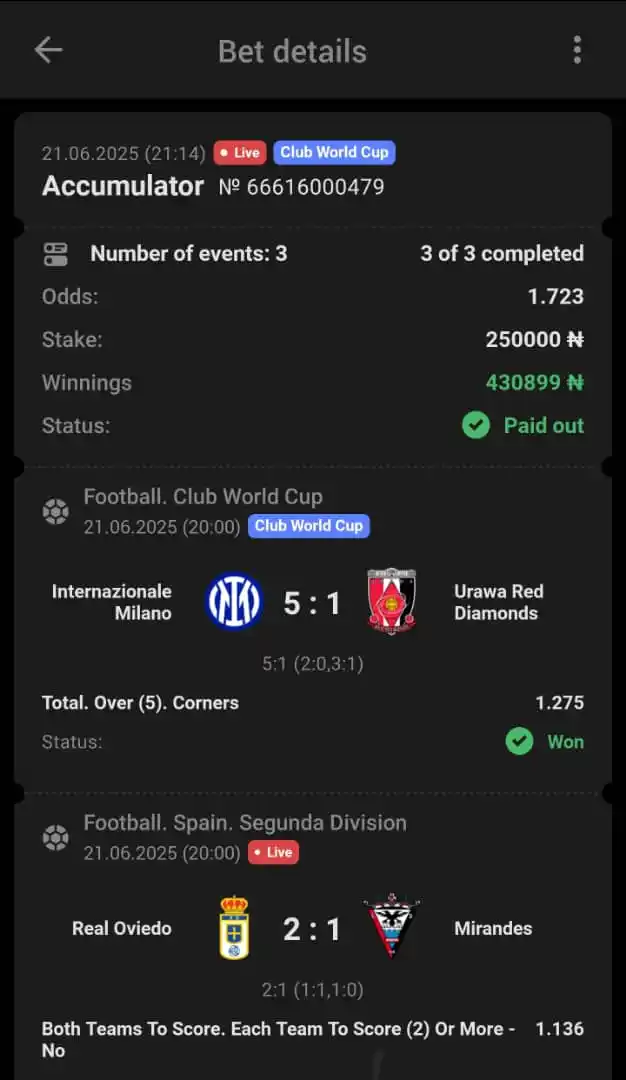 Image from Odion Comedy : 🏆🏆 *BOOOOOMM!! LIVE BET WON!! 430K PAID OUT !!*   My money grows lik...