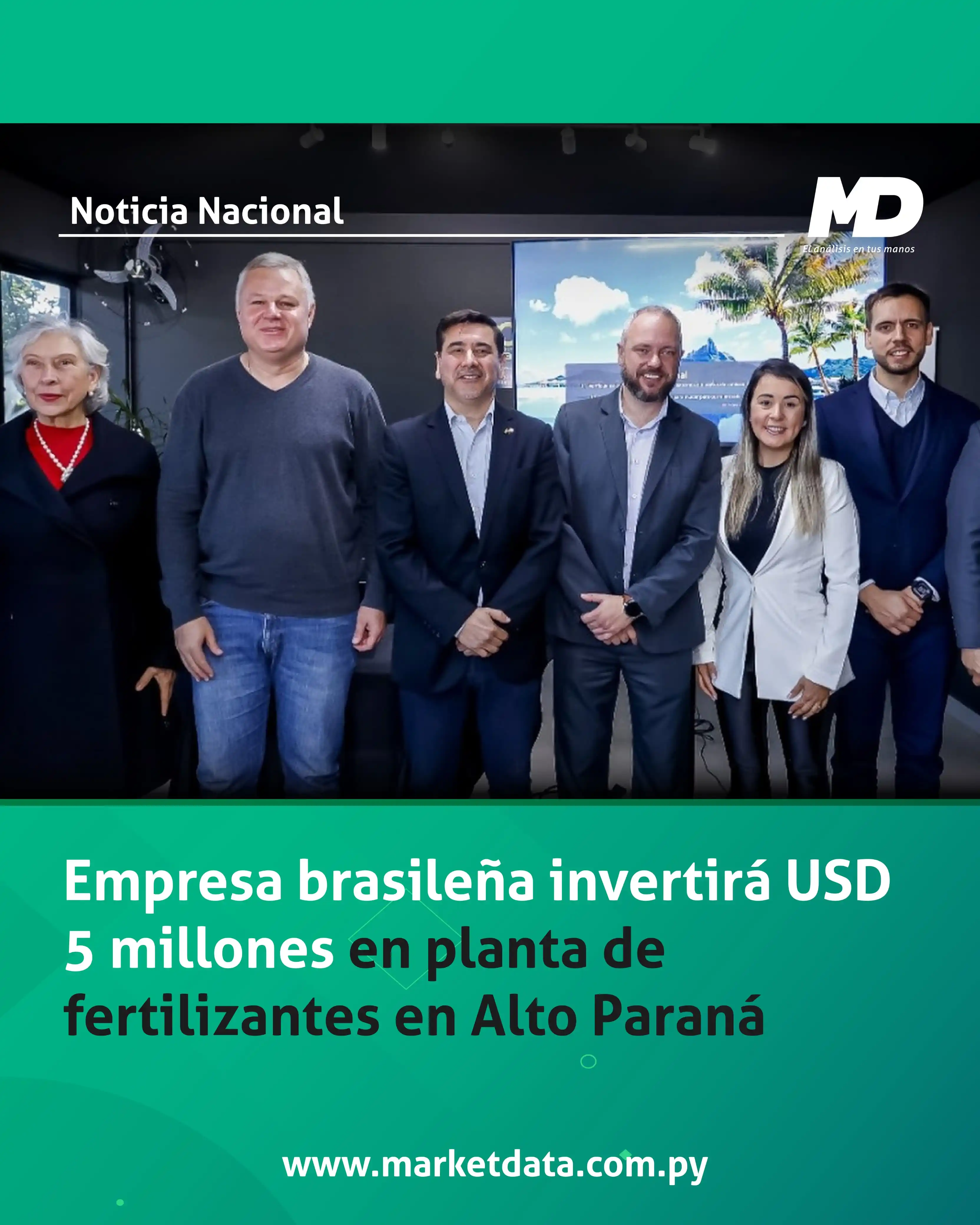 Image from MarketData: 🇧🇷 El Grupo Una Brasil anunció la intención de instalar una nueva un...