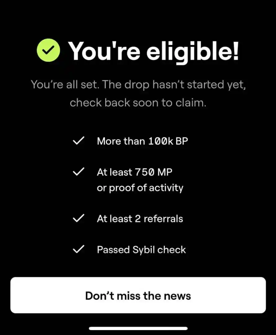 CryptoAirdropAlert post