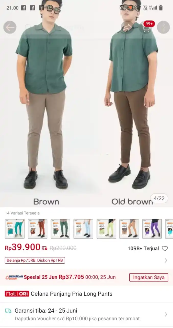 Image from Promo Racun Shopee x Lazada Serba Recehan🔥: Combo vc 25% 50rb🔥 Beli 3 atau 4pcs Vc nempel‼️  Temukan Celana Panja...