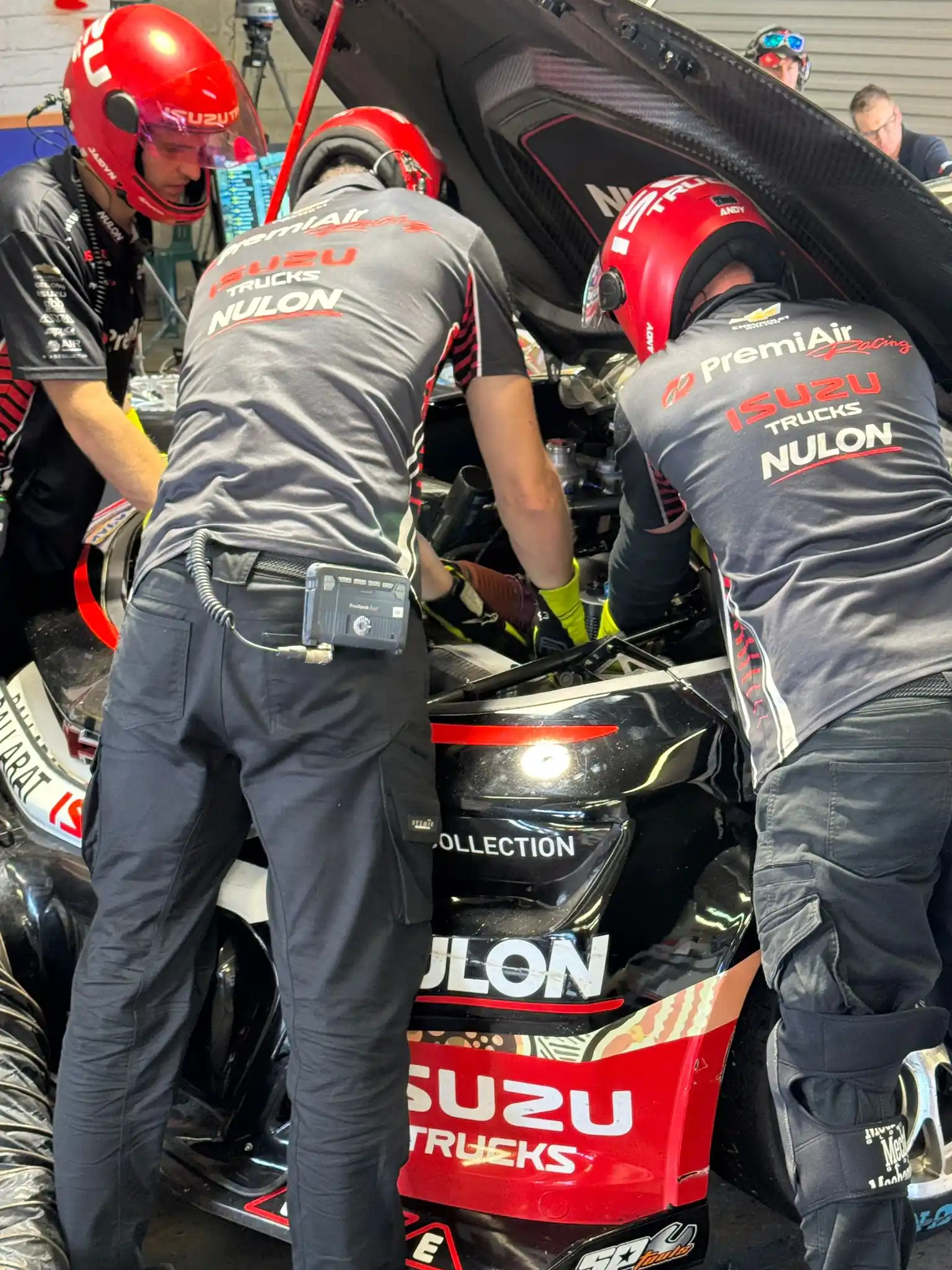 Image from Premiair Racing Live Feed: Crew’s pushing hard with 5 minutes to go — power steering pump change ...