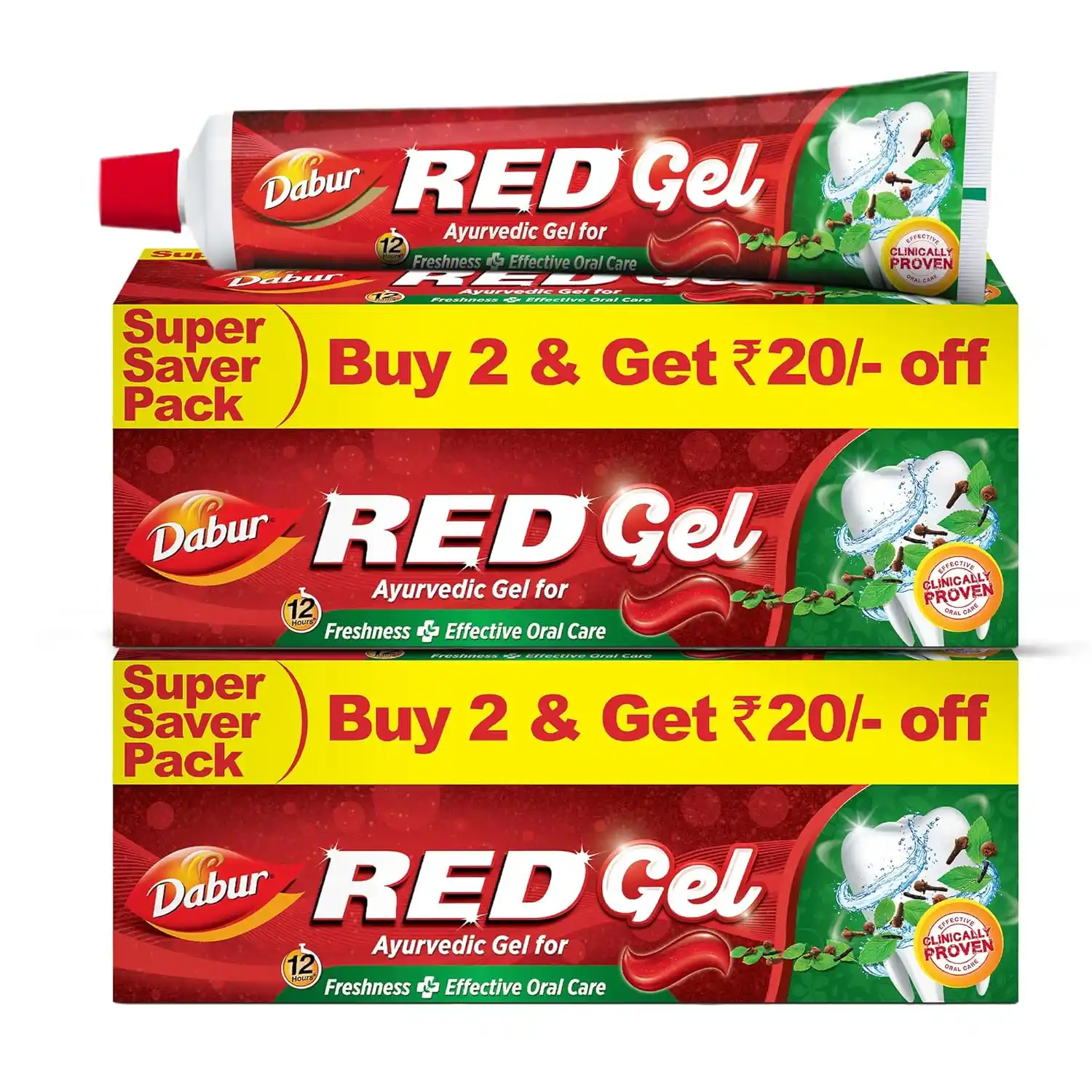 Image from Shopping Loot Deals Hot Offers Prolooterz Amazon Flipkart Myntra Best Online Daily Alerts: *🔥Dabur Red Gel Ayurvedic Toothpaste - 600g (150g x 4) @ ₹215* 👉 Bu...