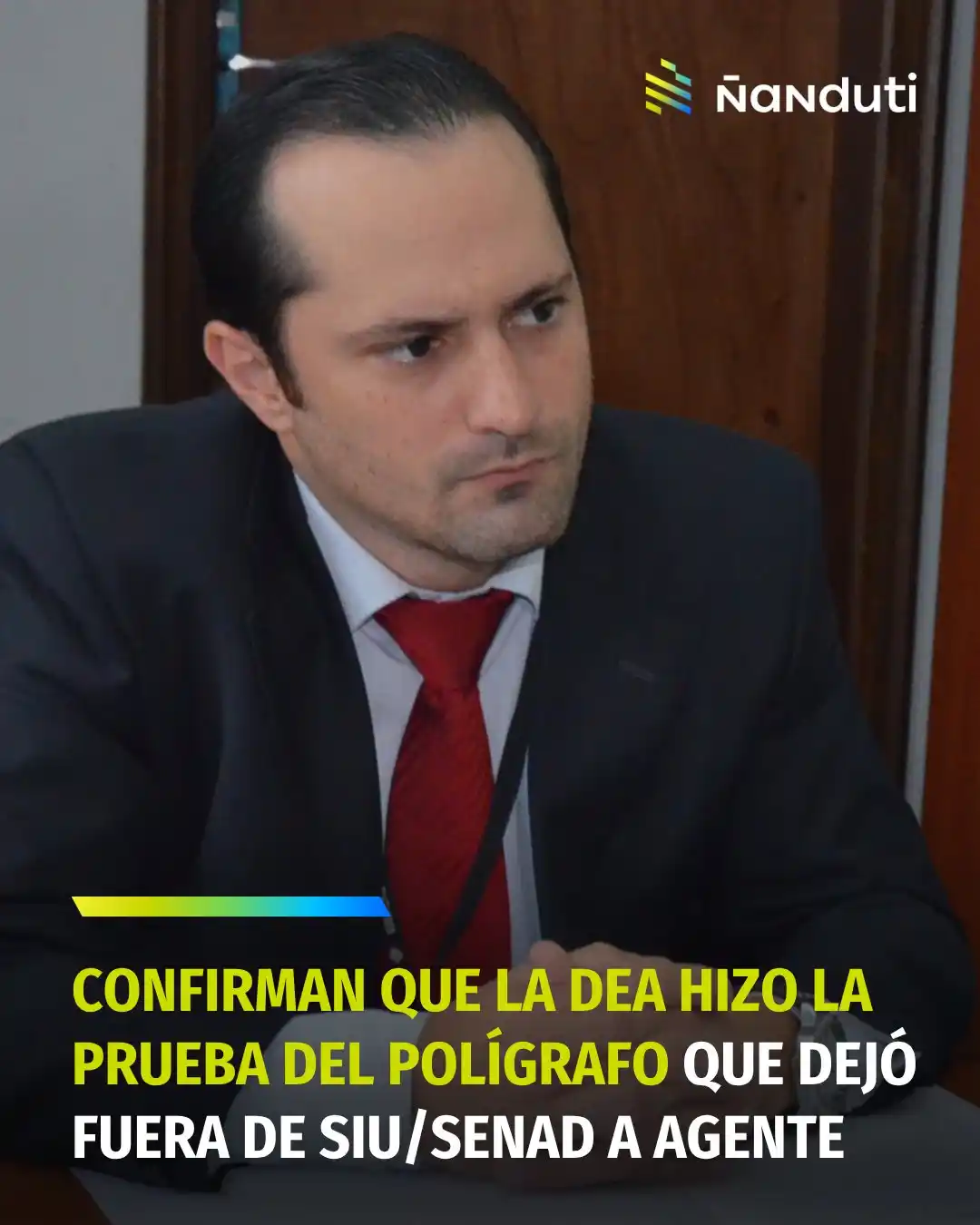 Image from Radio Ñandutí 1020 AM: DEA fue quien apartó del programa SIU a Daniel Fernández tras no pasar...