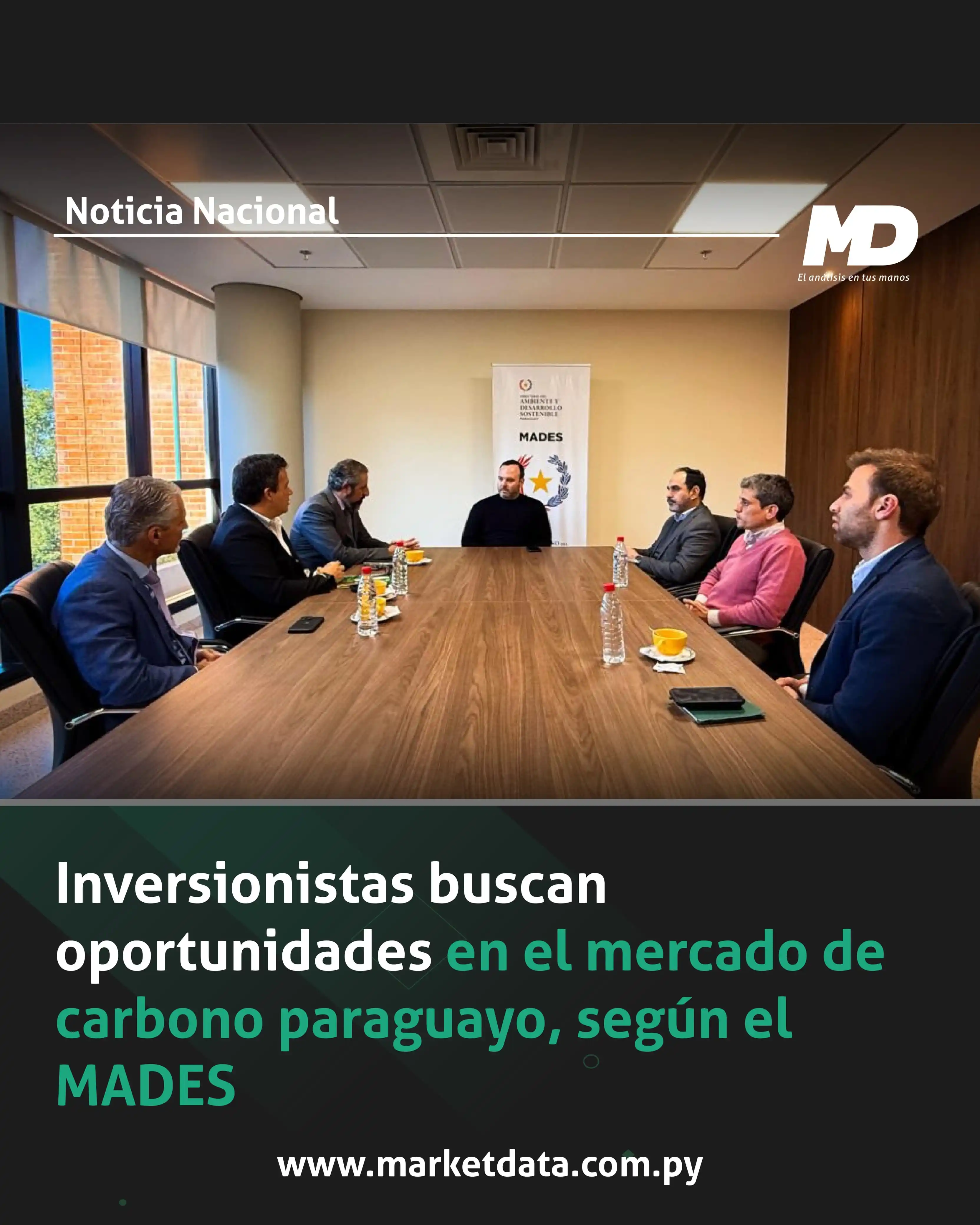 Image from MarketData: 🤝 El ministro del Mades, Rolando De Barros recibió a un grupo de inve...