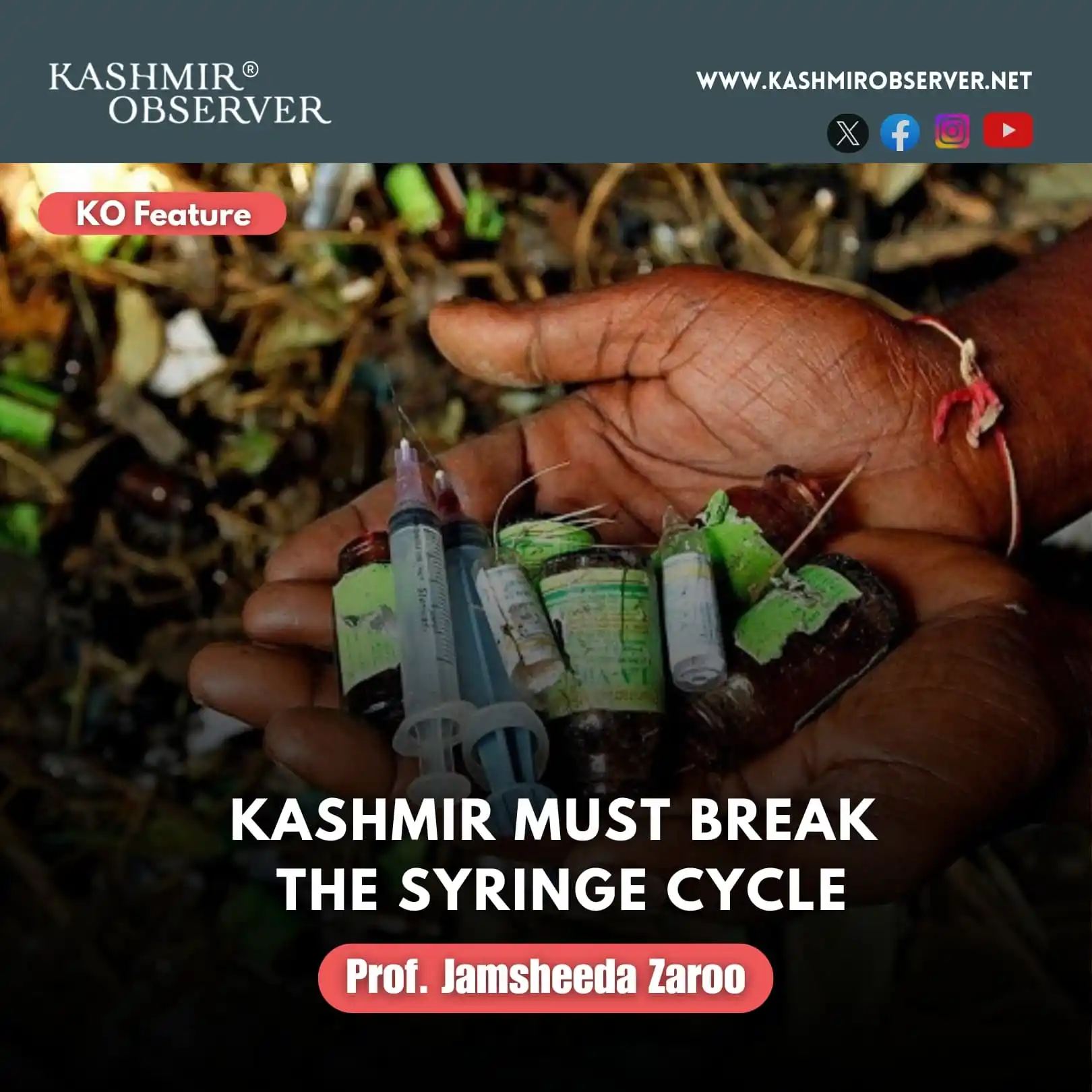 Image from Kashmir Observer®: *From rehab centers to remote villages, Kashmir’s drug crisis is turni...