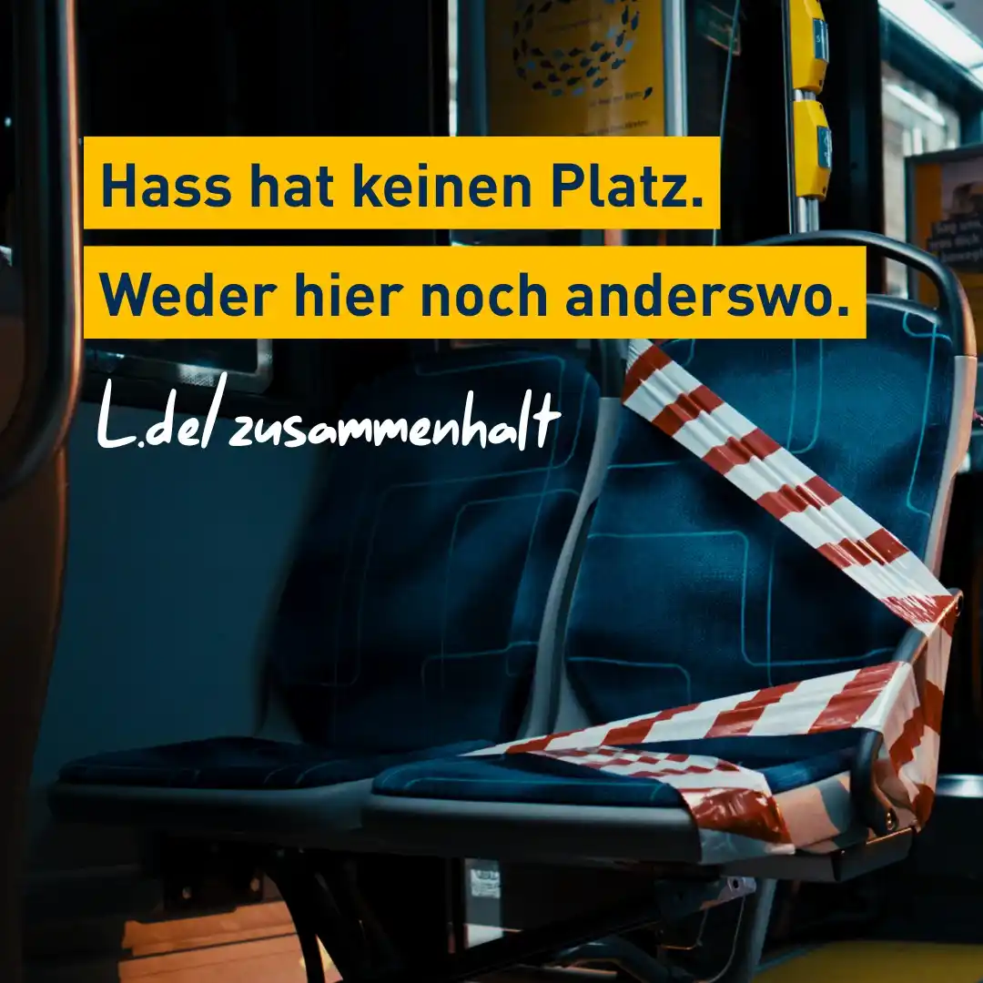 Image from Leipziger Verkehrsbetriebe: *💛 Für mehr Respekt. Für mehr Miteinander. Gegen Hass.* Wenn Grenzen...