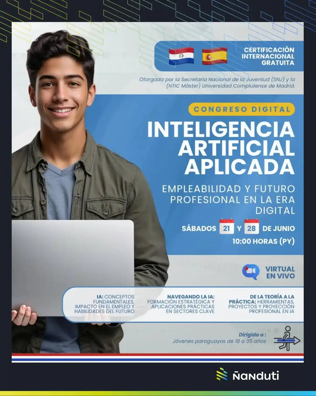 Image from Radio Ñandutí 1020 AM: 📌 La Secretaría de la Juventud junto a la Universidad Complutense de ...
