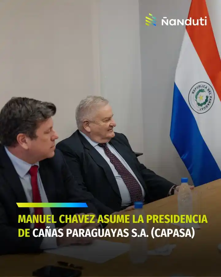 Image from Radio Ñandutí 1020 AM: Manuel Chávez asume la presidencia de Cañas Paraguayas S.A. (CAPASA)  ...