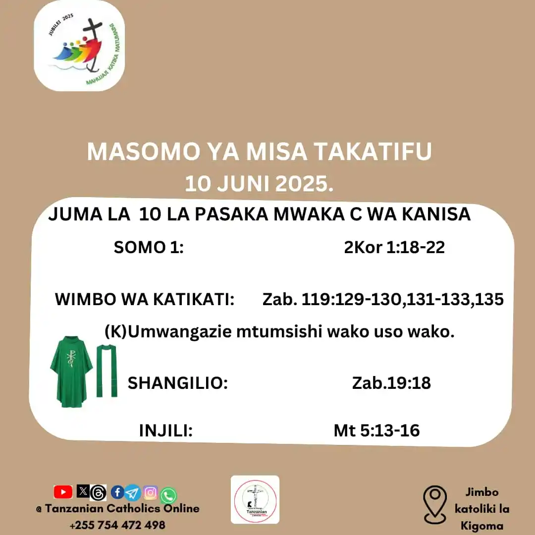 Tanzanian Catholics Online post