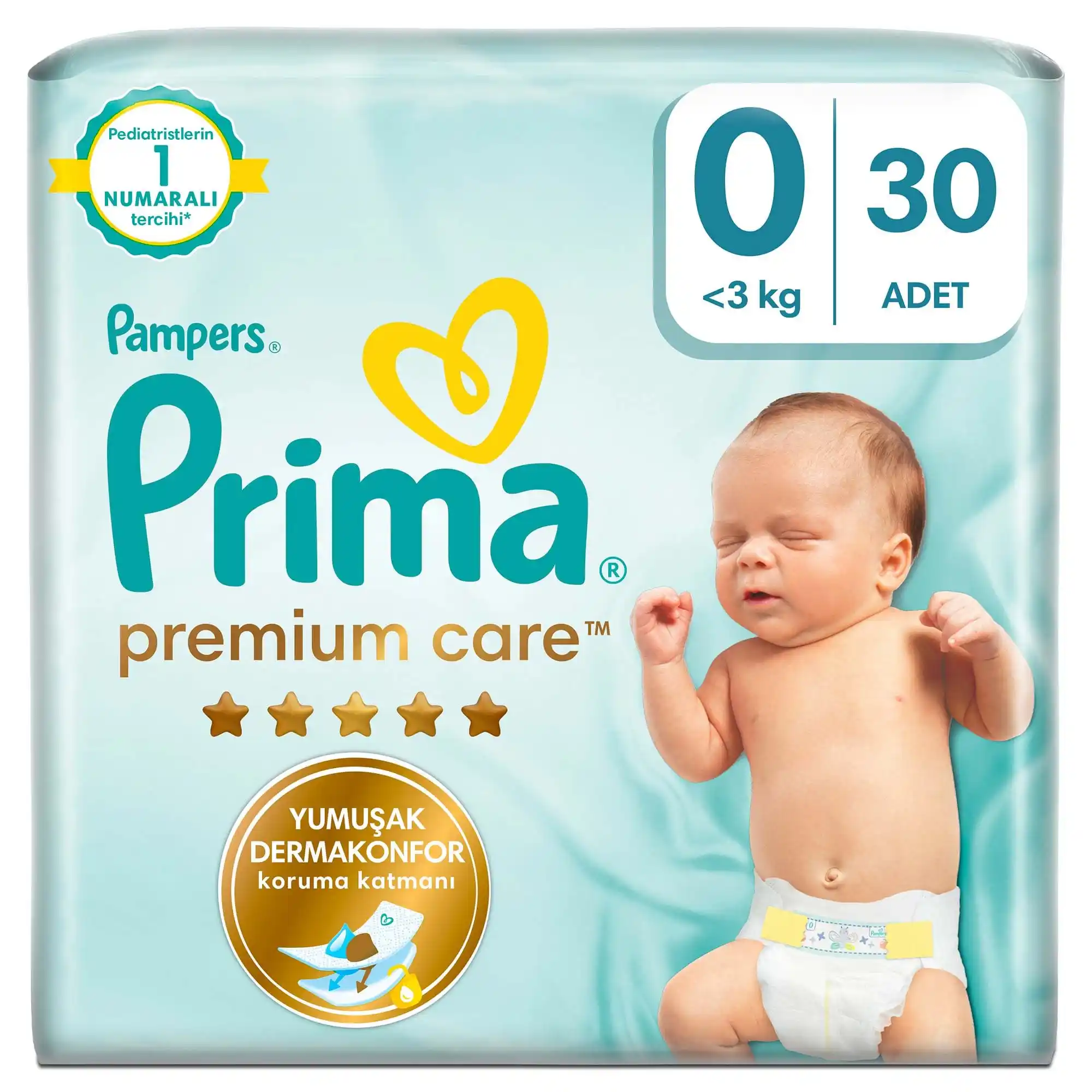 Image from Taze Fırsat Mini: Az Harca, Çok Kazan! 🎉: Prima Bebek Bezi Premium Care 0 Numara 30 Adet             💳 ₺ 134,97...