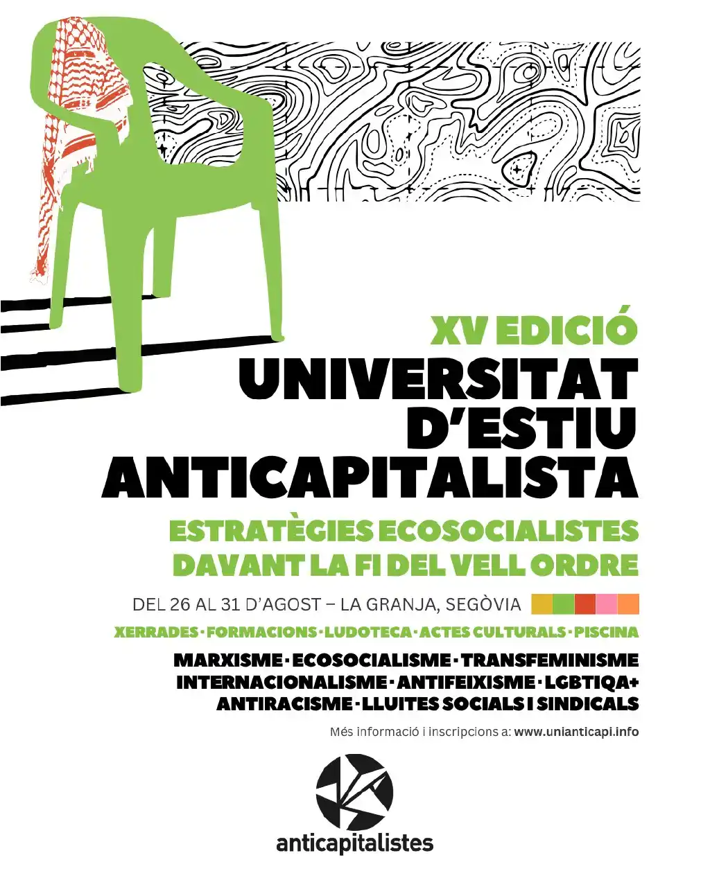 Image from Anticapitalistes: 🪑🇵🇸🌿 Preparades per la XV edició de la @unianticapi? Avui obrim in...