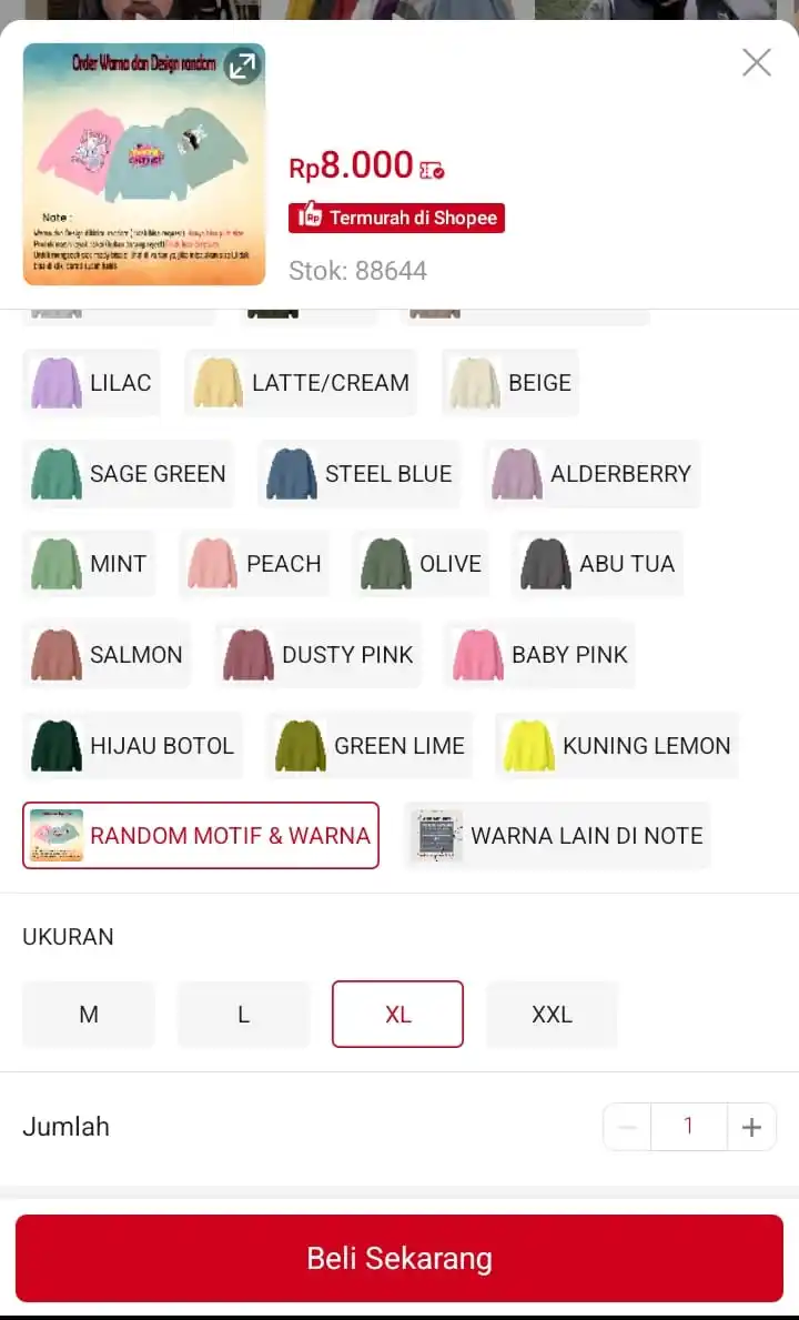 Image from Promo Racun Shopee x Lazada Serba Recehan🔥: Random XL🔥 Temukan JUNGJI - Sweaterpolos Crewneck Basic Sweater Pol...