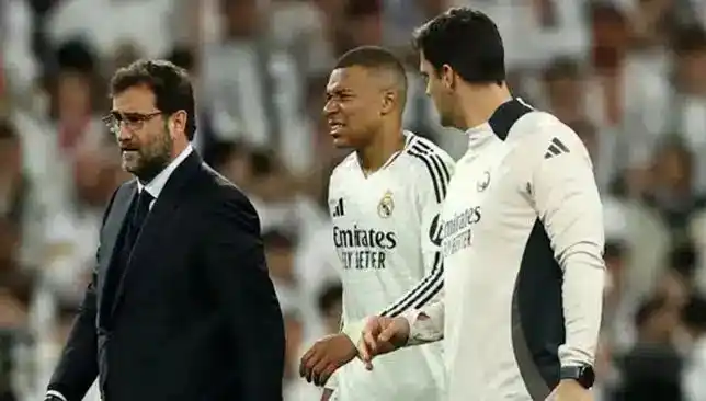 Image from Transfermercato.com: 🚨🚑 ريال مدريد يعلن عن تطورات مقلقة بشأن الحالة الصحية للنجم كيليان م...