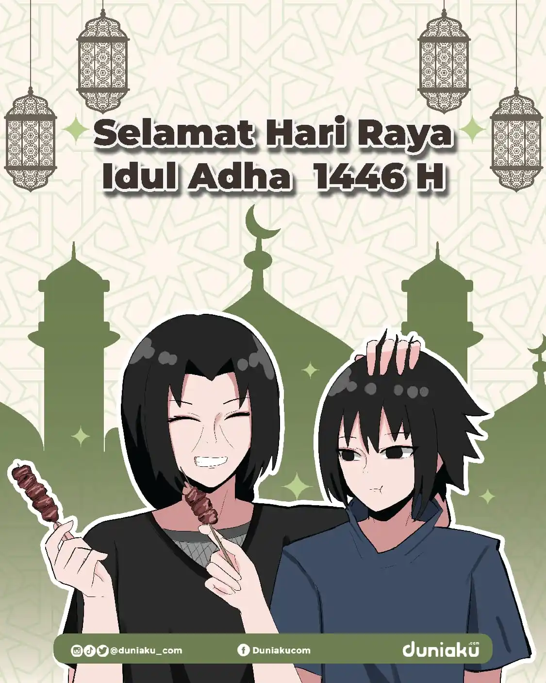 Image from Duniaku.com: Selamat Hari Raya Idul Adha 1446 H. Semoga semangat berkurban menumbuh...