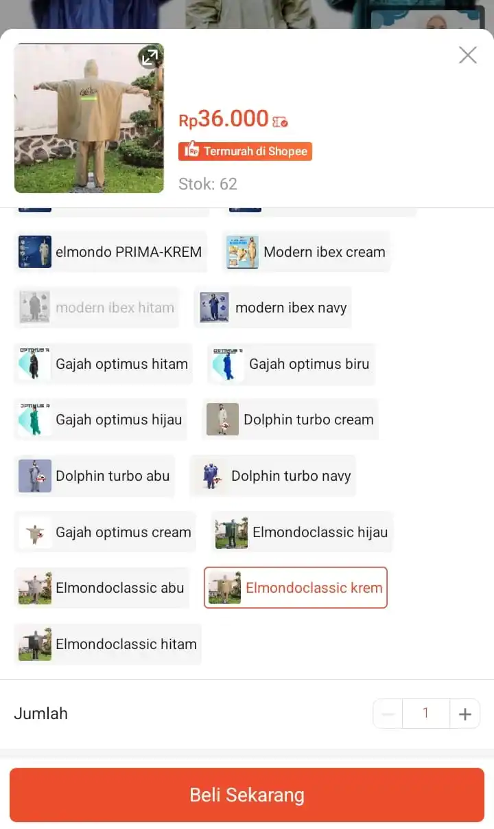 Image from Promo Racun Shopee x Lazada Serba Recehan🔥: Temukan Elmondo Jas Hujan PC-716 Jas Hujan elmondo prima  Setelan Ponc...