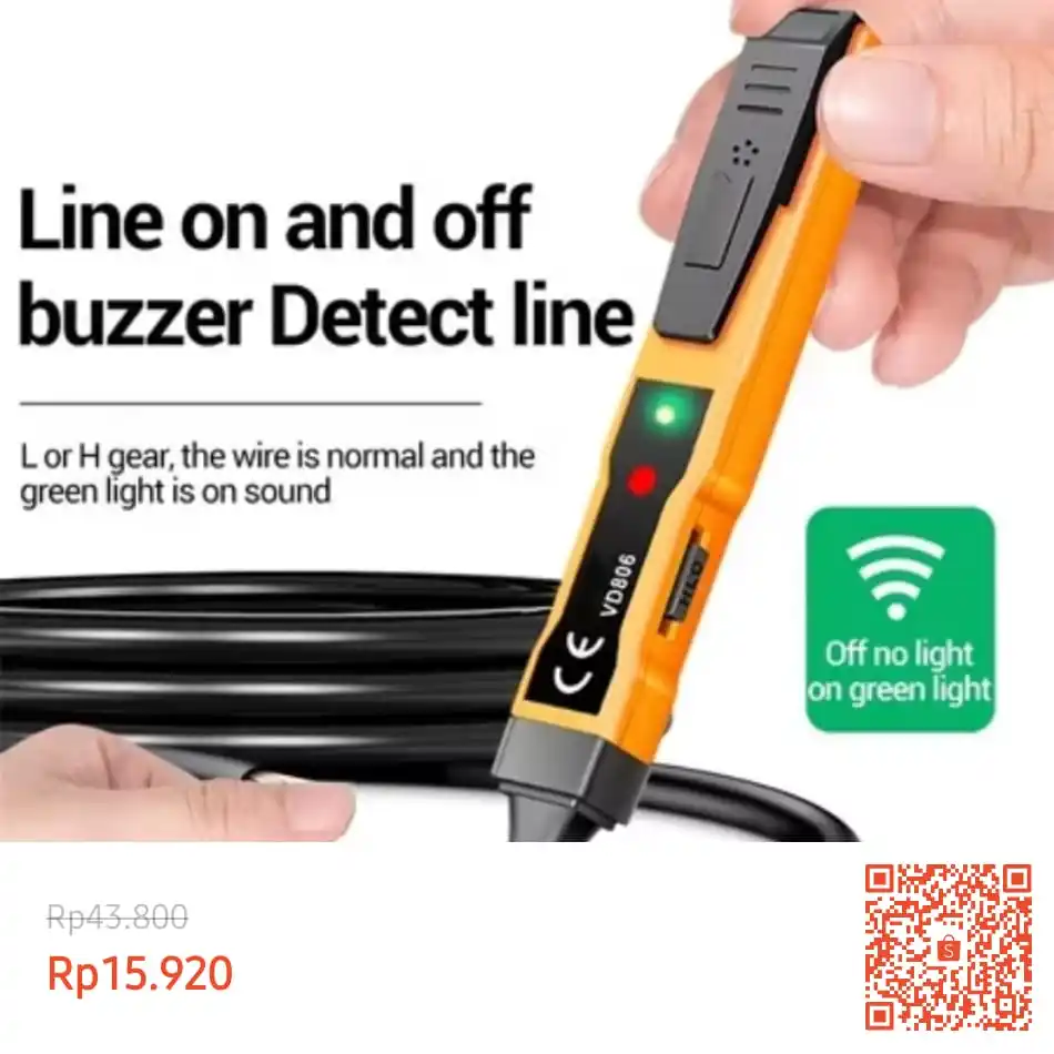 Image from Promo Racun Shopee x Lazada Serba Recehan🔥: Temukan Galorea✨ Tespen Listrik Tang Cek Kabel PutusTestpen Otomatis A...