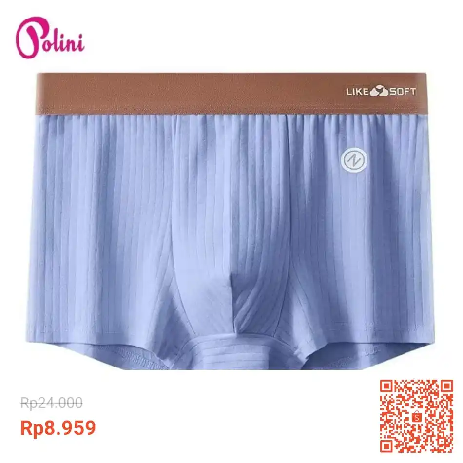Image from Promo Racun Shopee x Lazada Serba Recehan🔥: Temukan POLINI Celana Dalam Pria Dewasa / Celana Dalam Boxer Karet Bas...