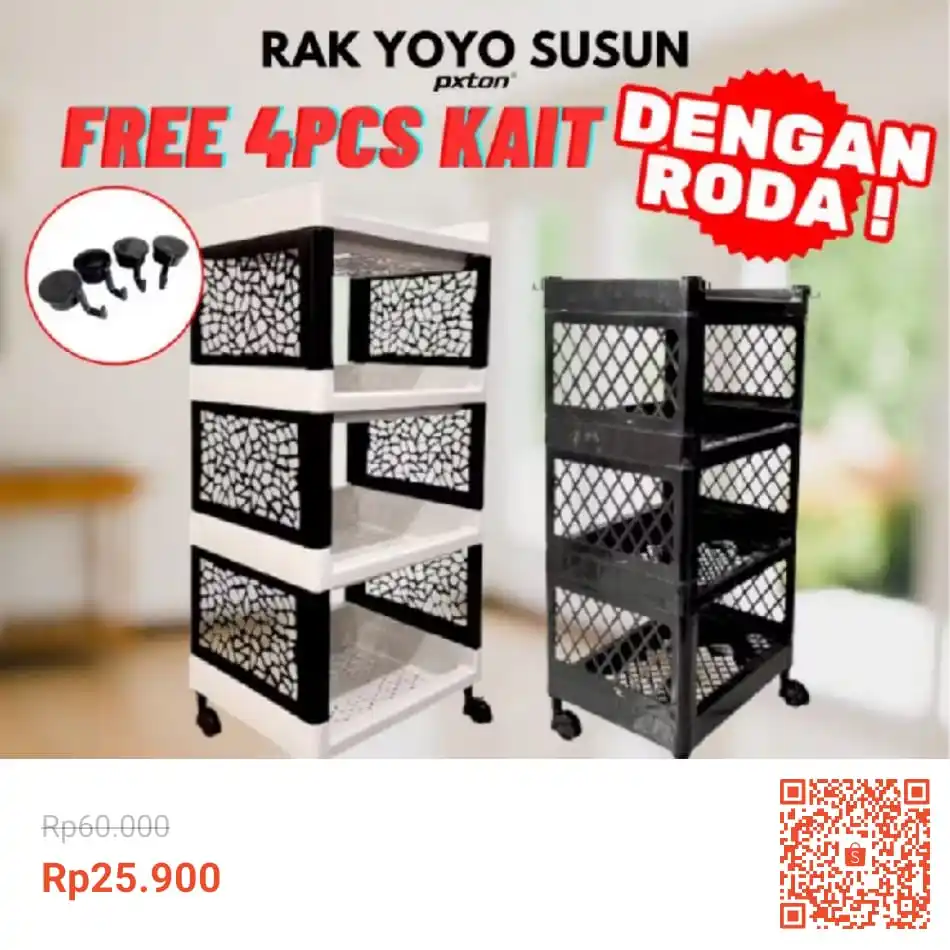 Image from Promo Racun Shopee x Lazada Serba Recehan🔥: Temukan PXTON - Rak Yoyo Pxton Serbaguna / Lemari plastik / Lemari pak...